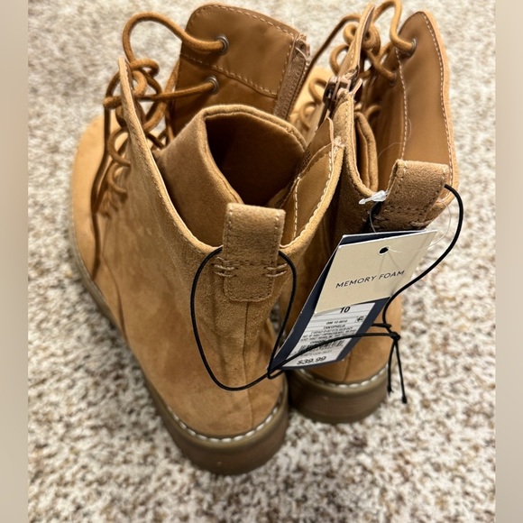 Universal Threads Womens WORK BOOTS Sz 10 Brown Laces Side Zip Rugged No Slip - Picture 3 of 11